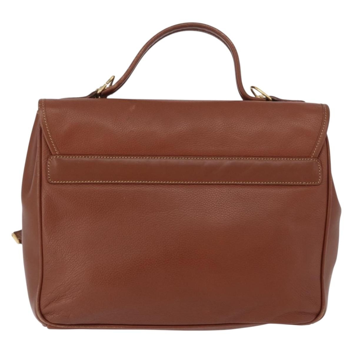 Gucci Vintage Handbag Brown Leather Good condition - Back View