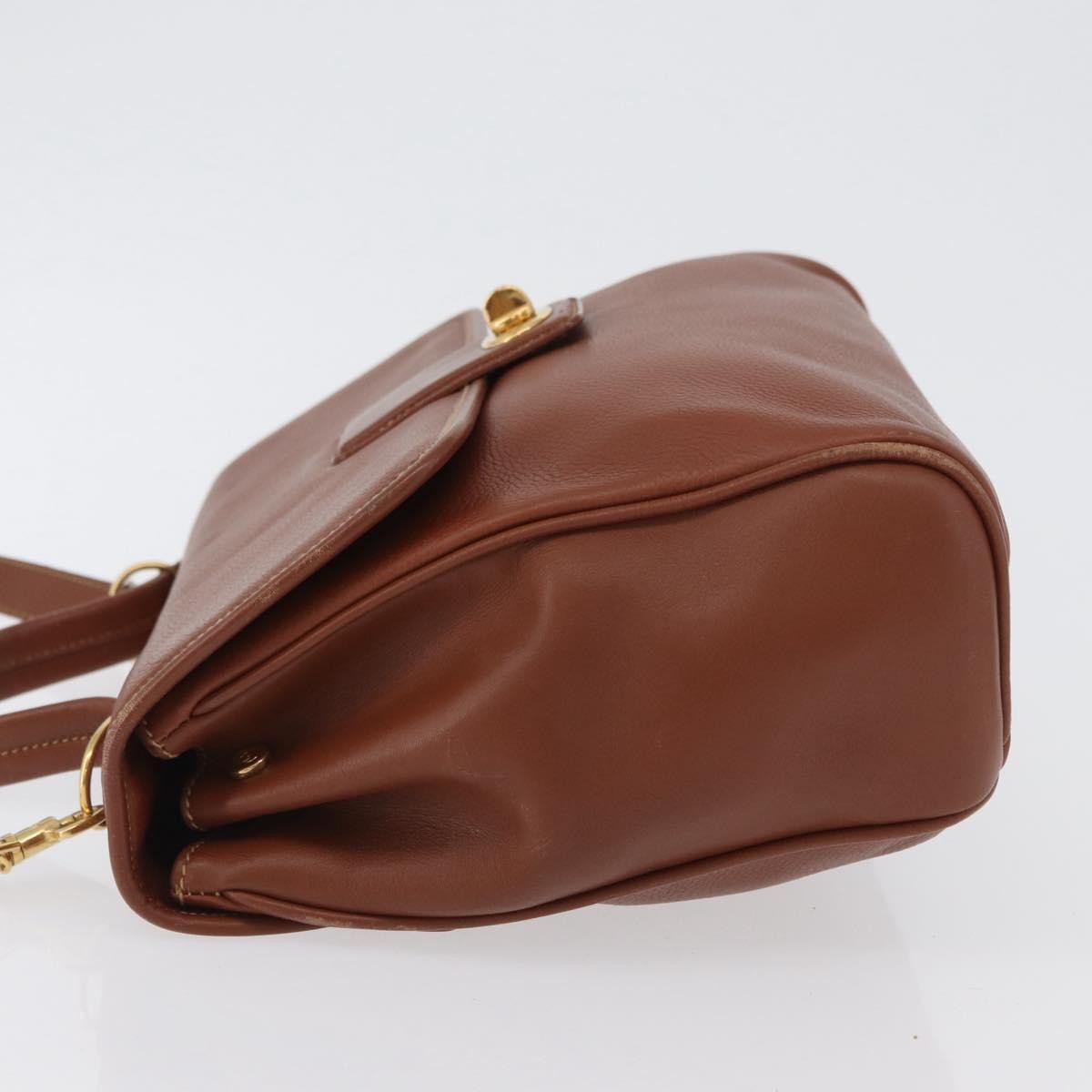 Gucci Vintage Handbag Brown Leather Good condition - Model View