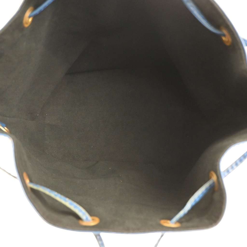 Louis Vuitton Petit Noe Handbag Blue Leather Fair condition - Box View