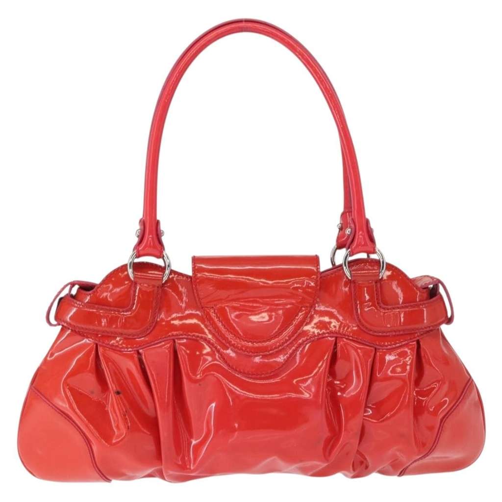 Salvatore Ferragamo Gancini handbag Red Good condition - Back View