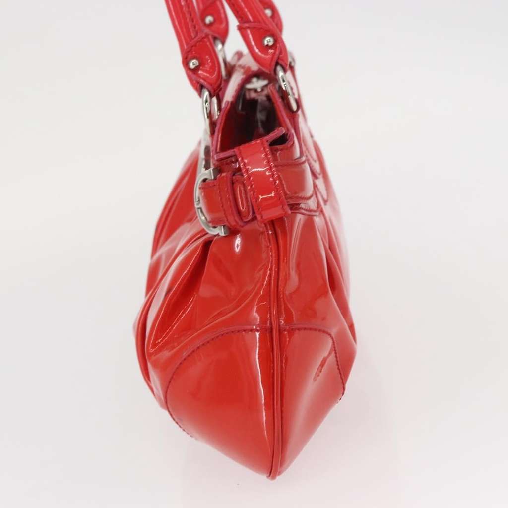 Salvatore Ferragamo Gancini handbag Red Good condition - Inside View
