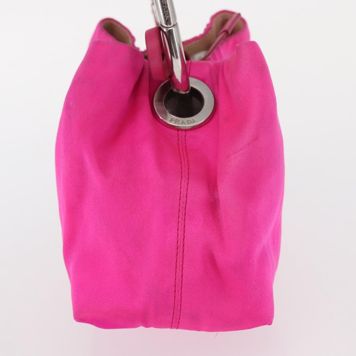 Prada Vintage Handbag Pink Silk Good condition - Inside View