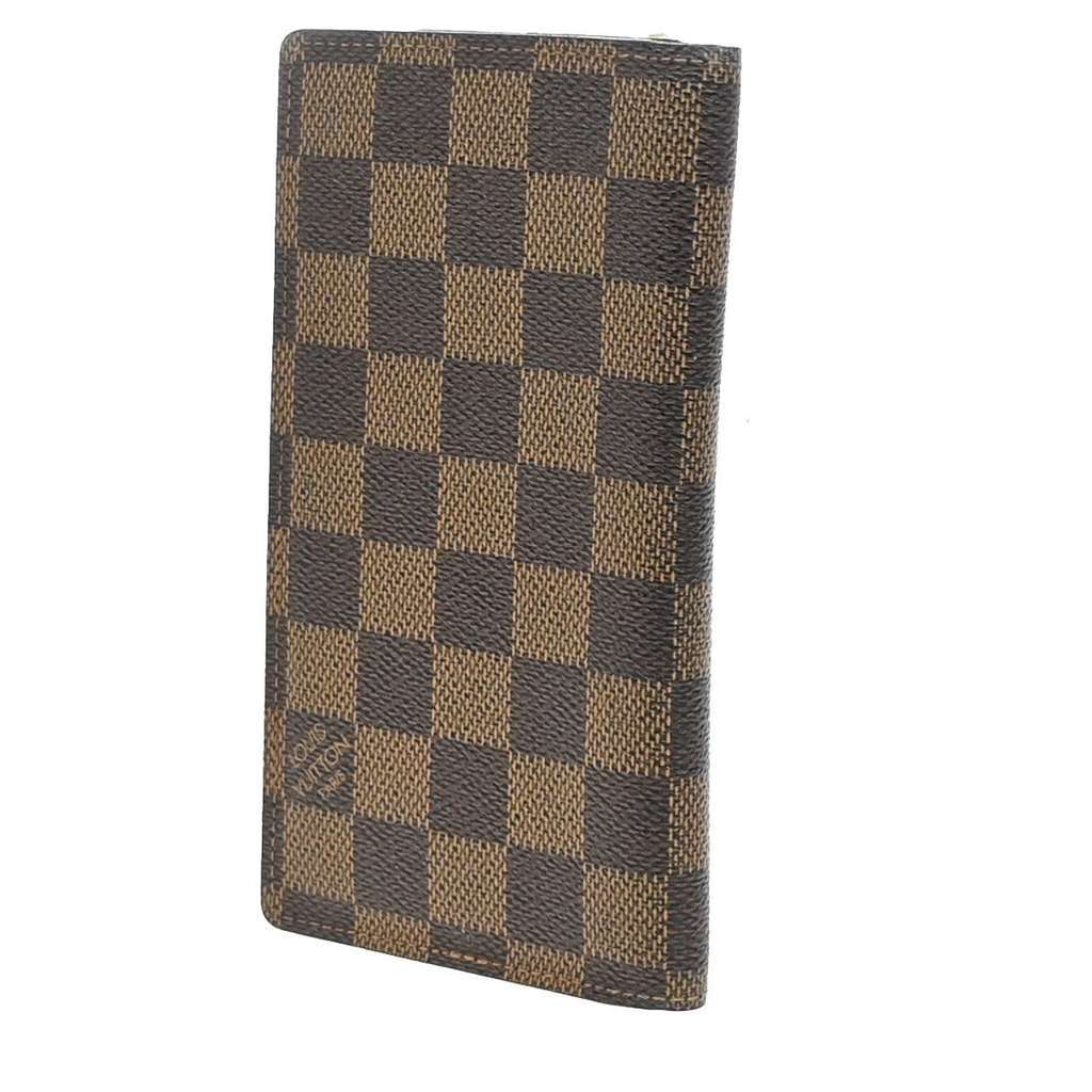 Louis Vuitton Checkbook Cover Brown Canvas Good condition - Inside View