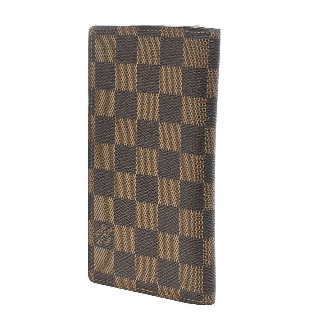 Louis Vuitton Checkbook Cover Brown Canvas Good condition - Model View