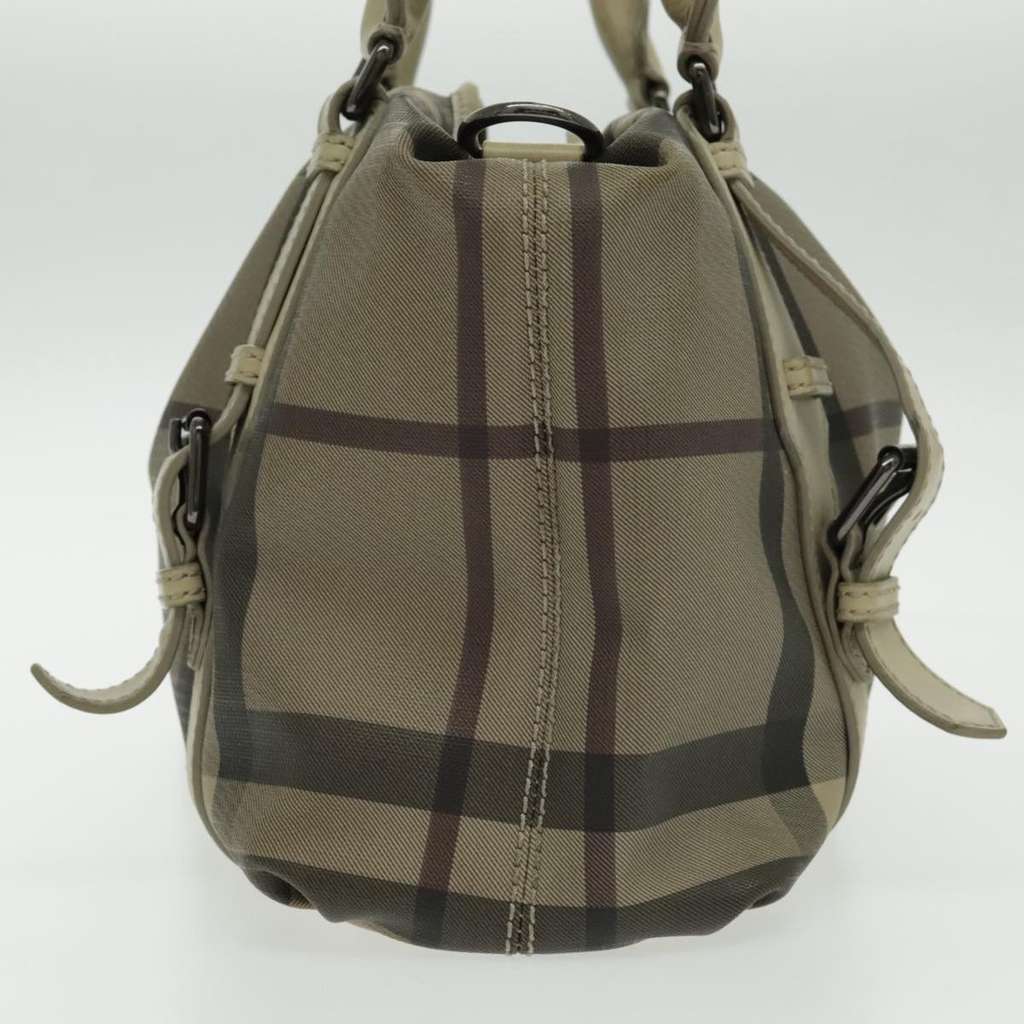 Burberry Nova Check Handbag Beige Canvas Good condition - Model View