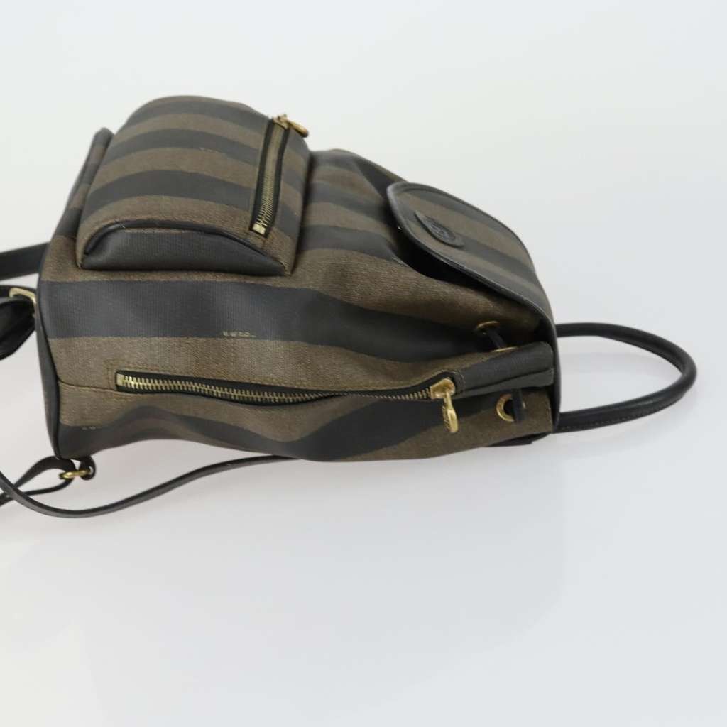 Fendi Pequin Front Pocket Backpack Brown Good condition - Inside View