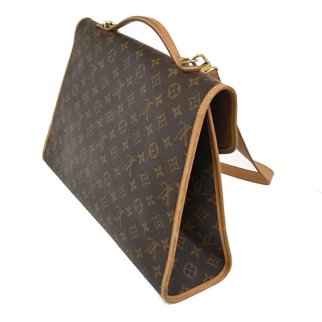 Louis Vuitton Beverly Briefcase Brown Canvas Good condition - Model View