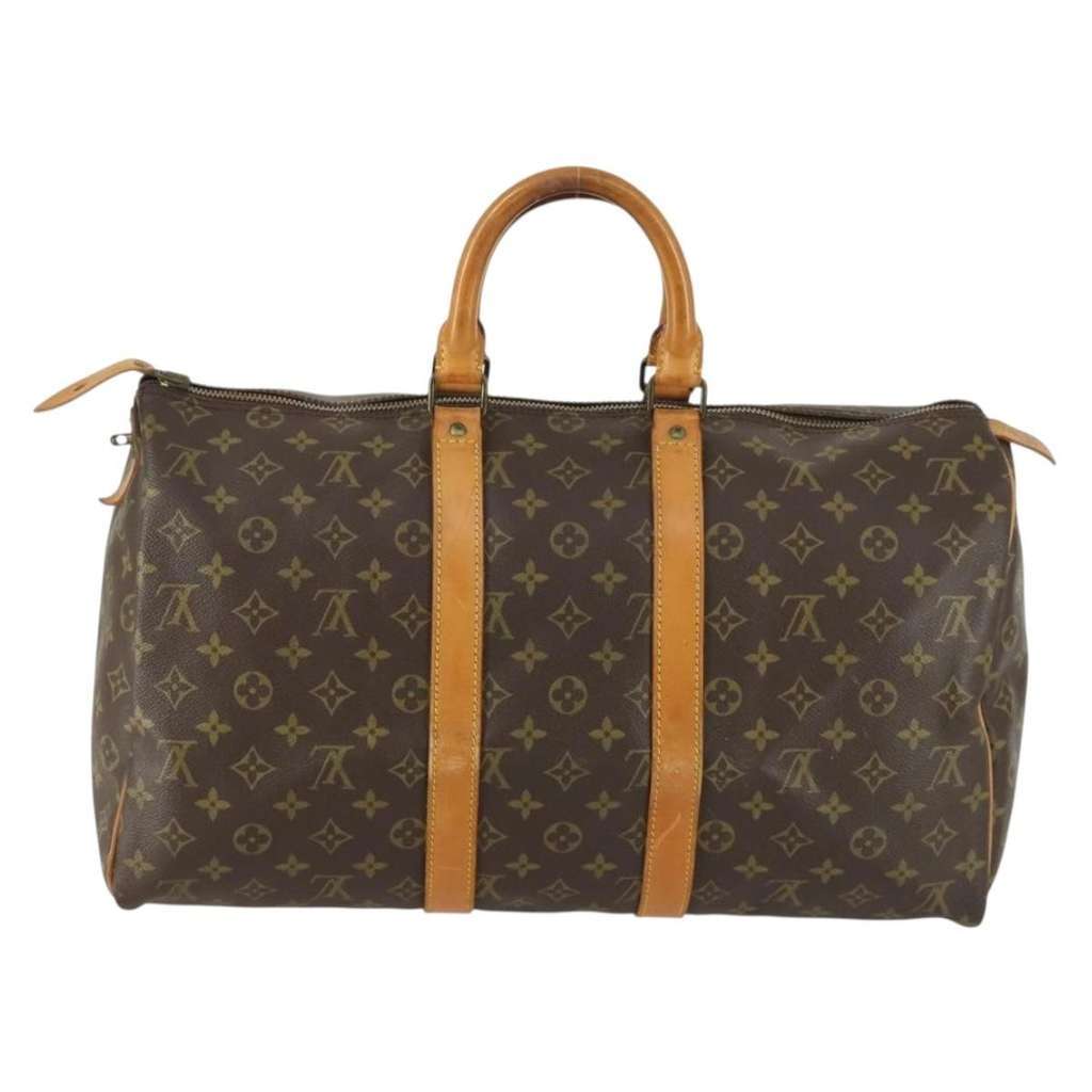 Louis Vuitton Keepall Bag Brown Canvas Good condition - Back View