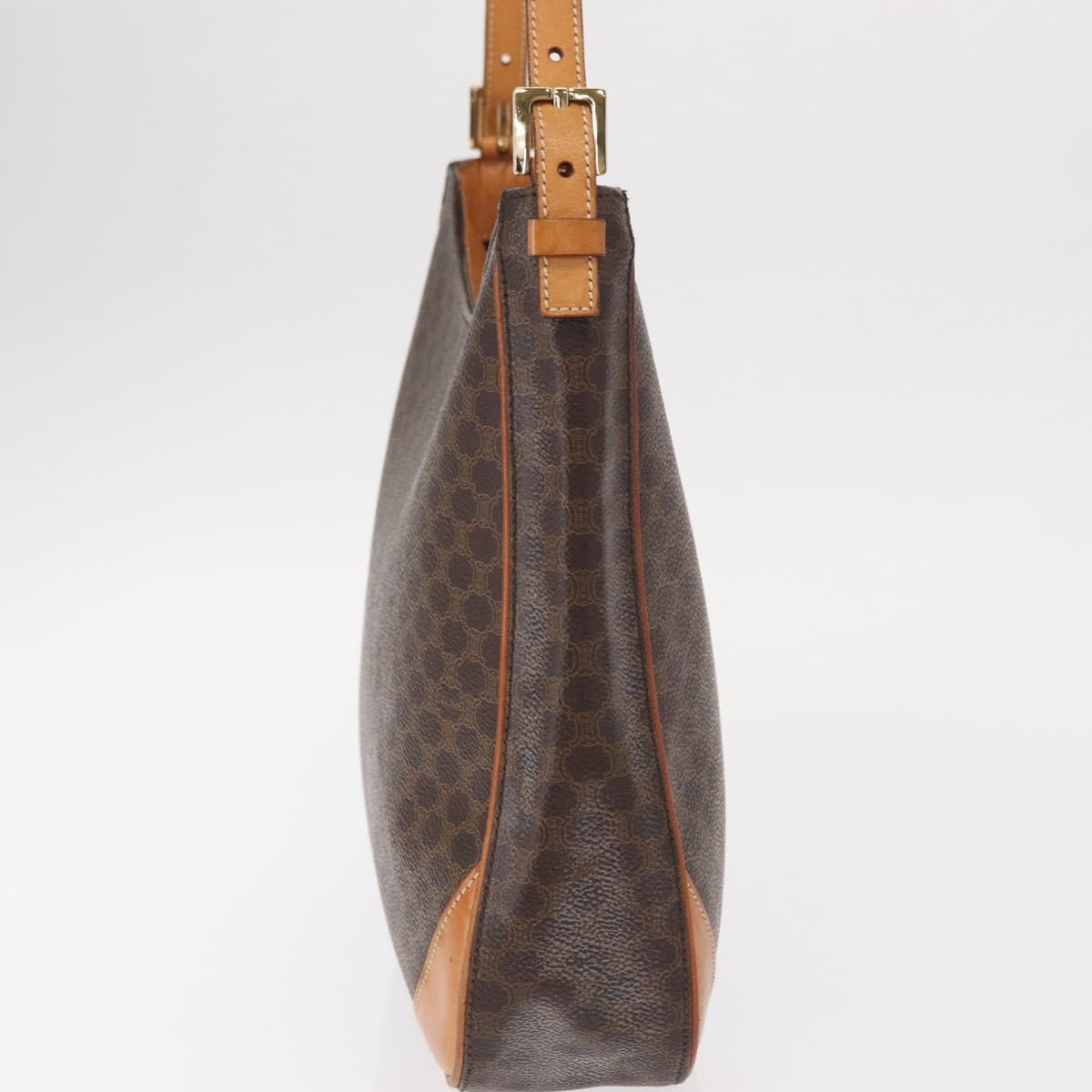 Celine Vintage Macadam Shoulder Bag Brown Canvas Good condition - Inside View