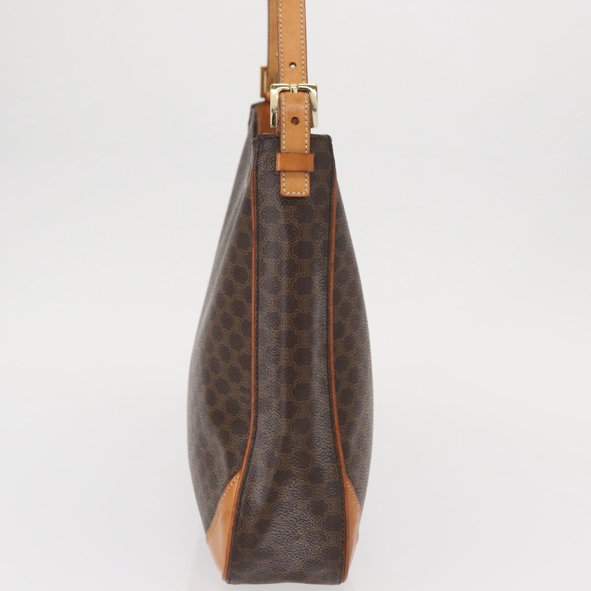 Celine Vintage Macadam Shoulder Bag Brown Canvas Good condition - Model View