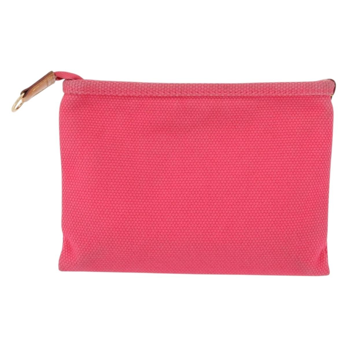Louis Vuitton Antigua Pouch Pink Canvas Fair condition - Back View