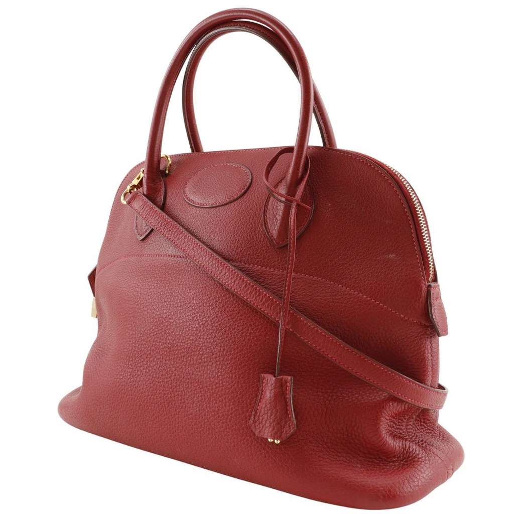 Hermès Bolide Bag Red Leather Good condition - Back View