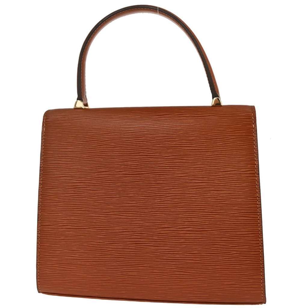 Louis Vuitton Malesherbes Handbag Brown Leather Good condition - Back View