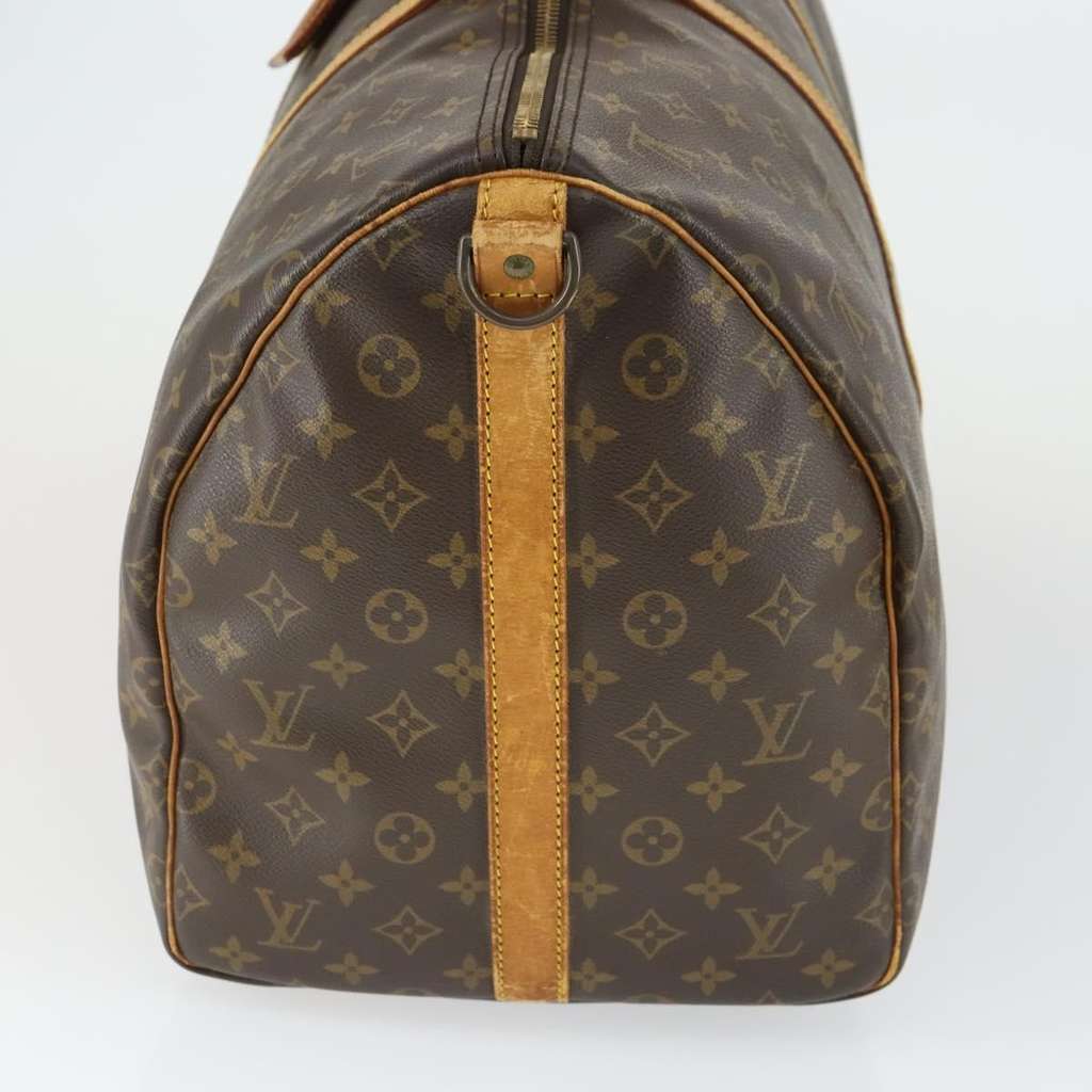Louis Vuitton Keepall Bandouliere Bag Brown Canvas Fair condition - Inside View