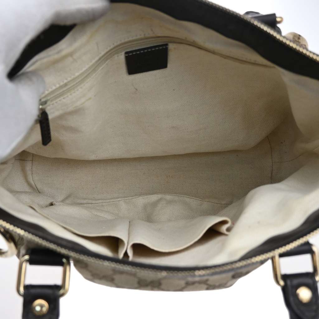 Gucci Sukey Top Handle Tote Brown Canvas Good condition - Box View