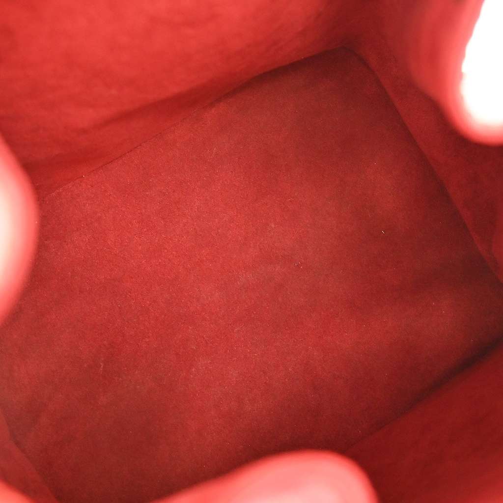 Louis Vuitton Noe Handbag Red Leather Good condition - Inside View