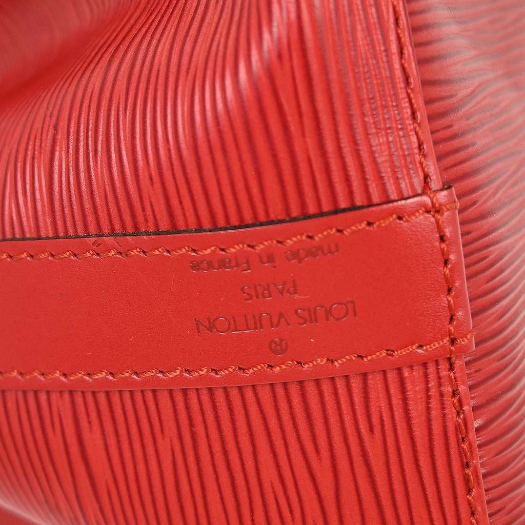 Louis Vuitton Noe Handbag Red Leather Good condition - Box View