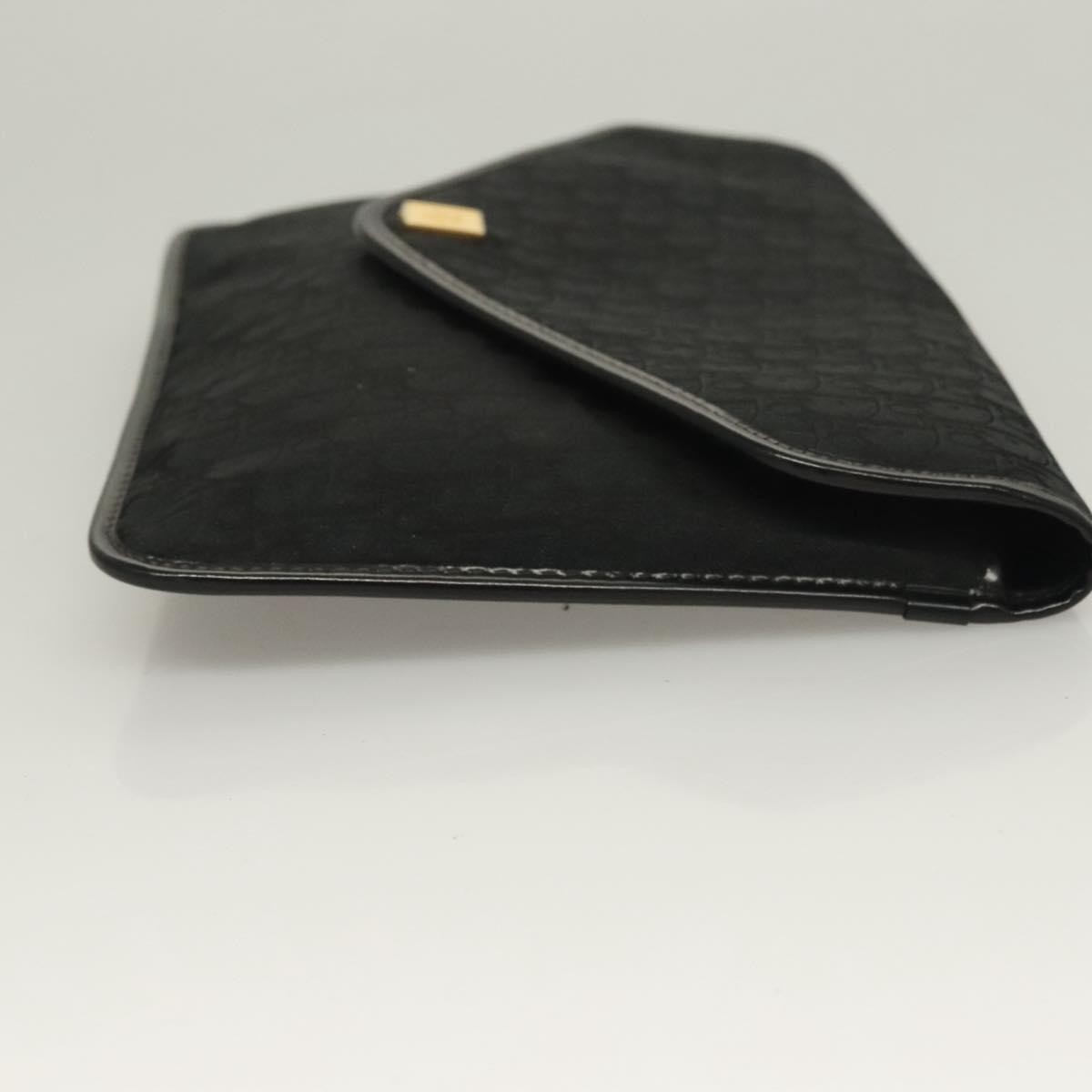 Christian Dior Vintage Trotter Pouch Black Canvas Good condition - Inside View