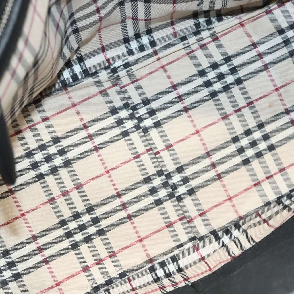 Burberry Vintage Handbag Black Leather Good condition - Box View