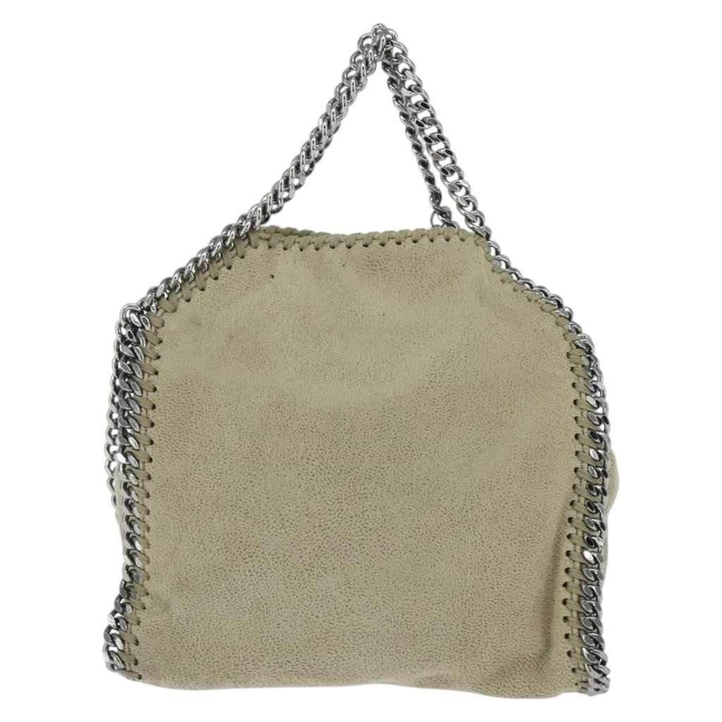 Stella Mccartney Falabella Fold Over Bag Beige Polyester Good condition - Back View