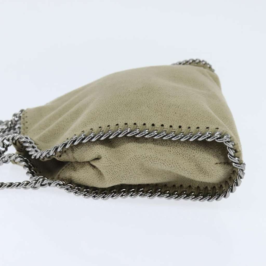 Stella Mccartney Falabella Fold Over Bag Beige Polyester Good condition - Inside View