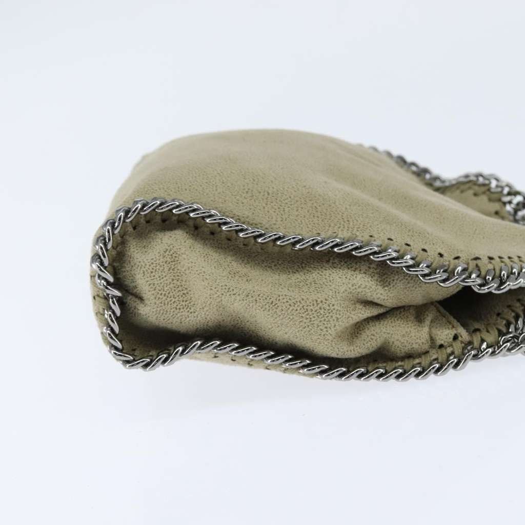 Stella Mccartney Falabella Fold Over Bag Beige Polyester Good condition - Model View
