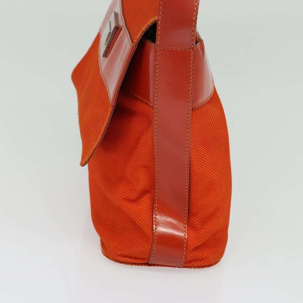 Celine Shoulder Bag Orange Canvas Good condition - Model View