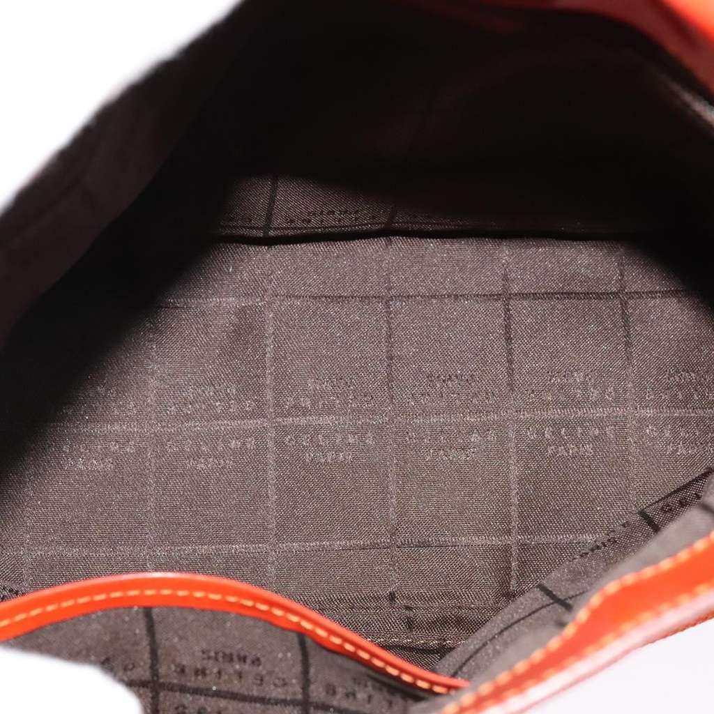 Celine Shoulder Bag Orange Canvas Good condition - Box View