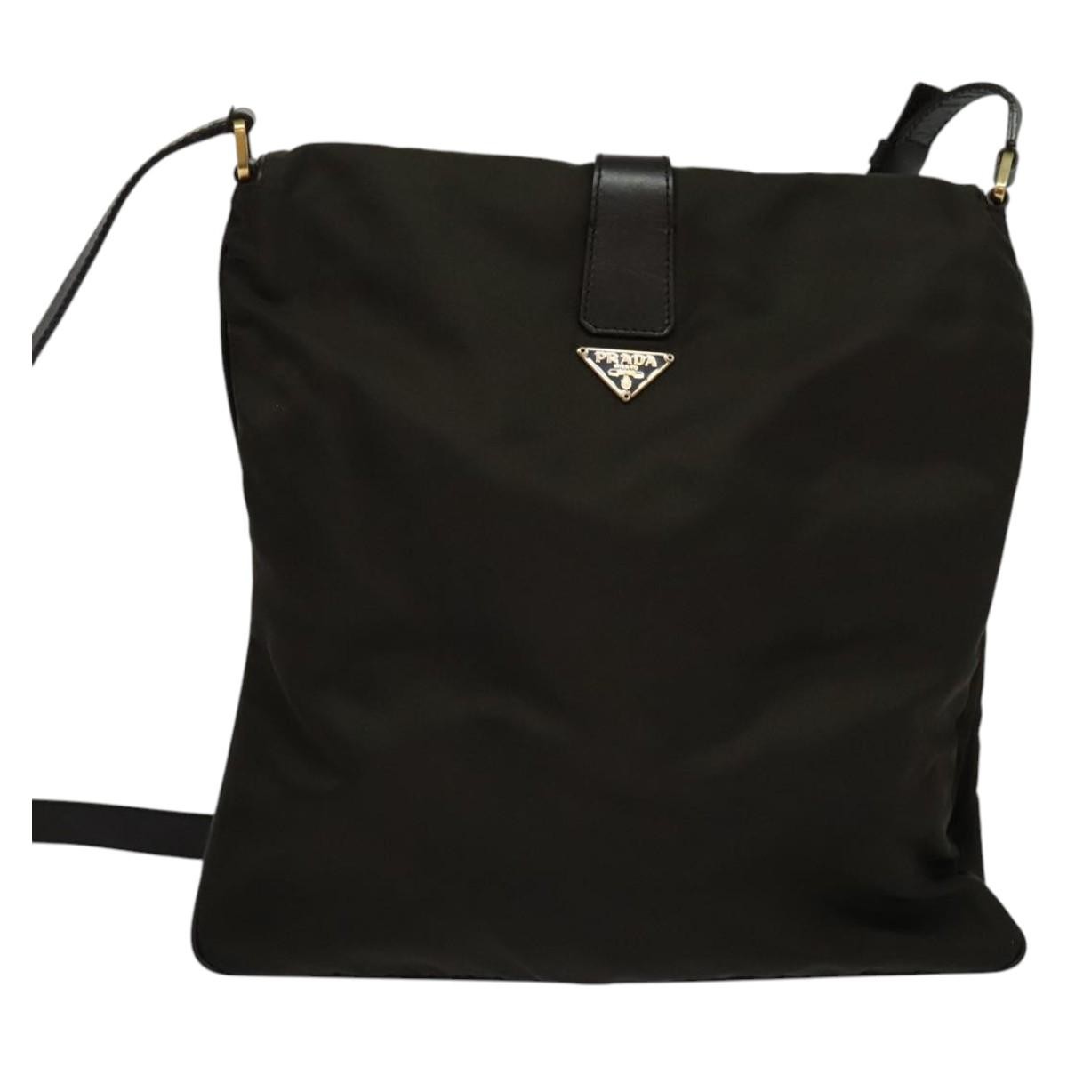 Prada Vintage Flap Messenger Bag Khaki Good condition - Back View