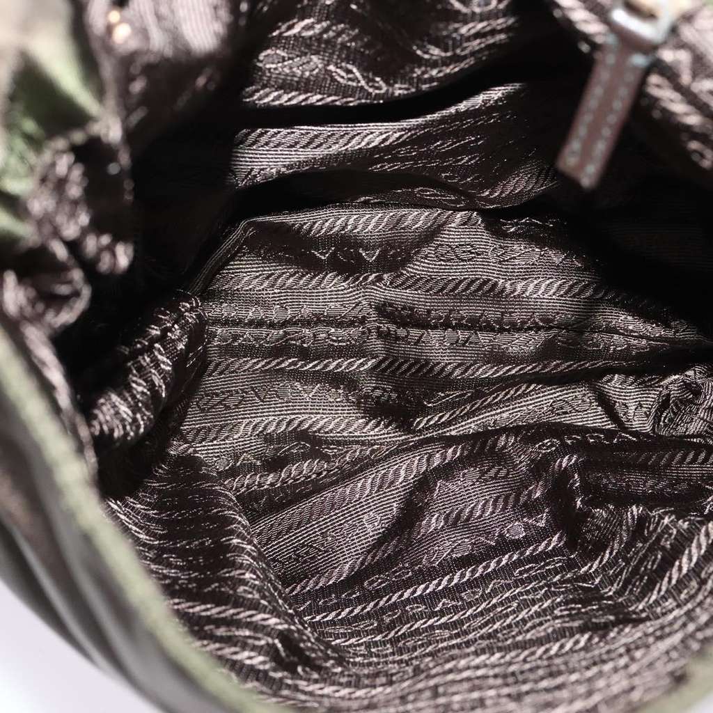 Prada Vintage Flap Messenger Bag Khaki Good condition - Box View