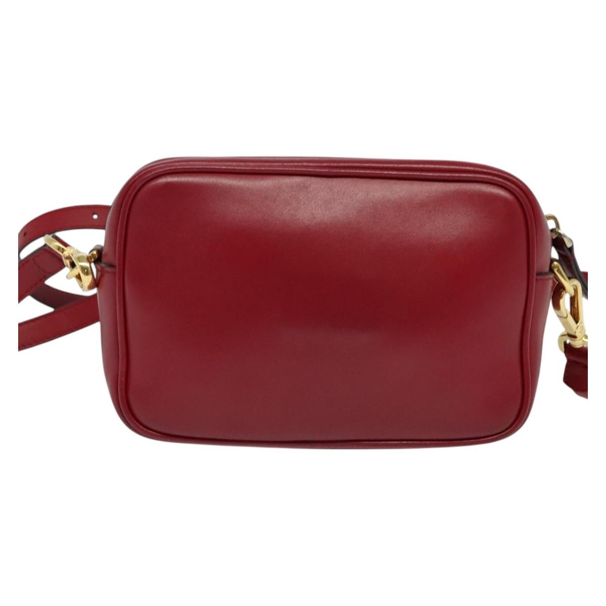 Fendi Camera Bag Red Leather Good condition - Back View