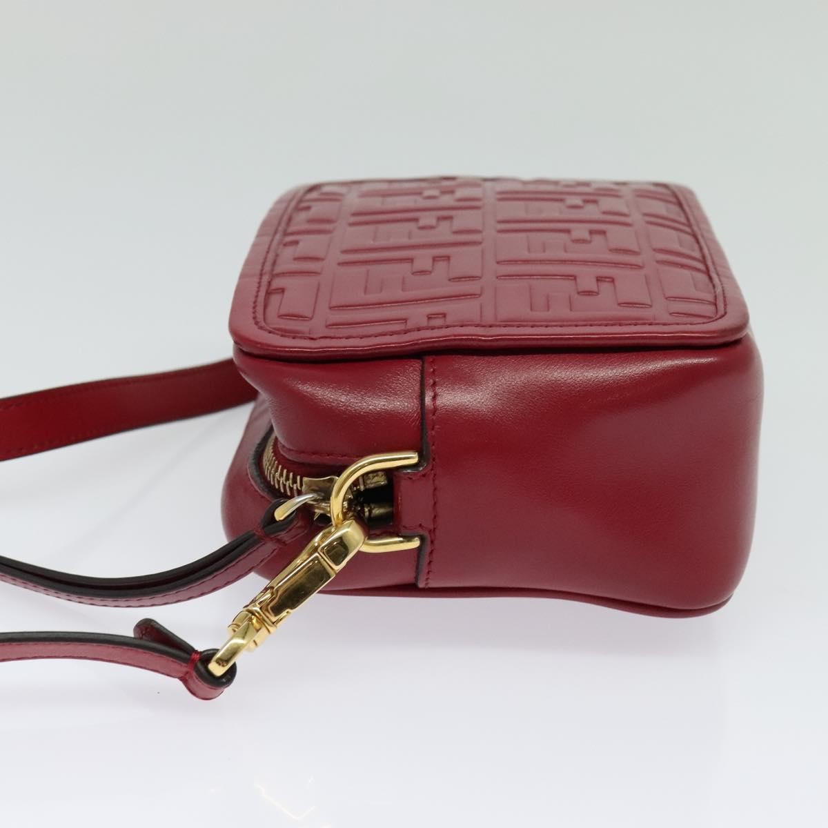 Fendi Camera Bag Red Leather Good condition - Inside View