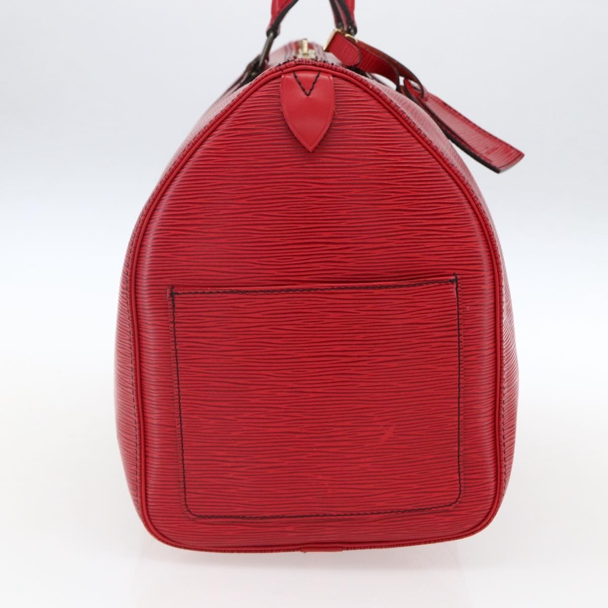 Louis Vuitton Keepall Bag Red Leather Good condition - Inside View