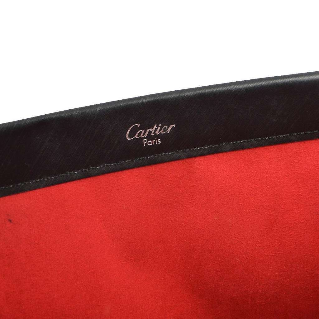 Cartier Trinity Hand bag Black Leather Good condition - Model View