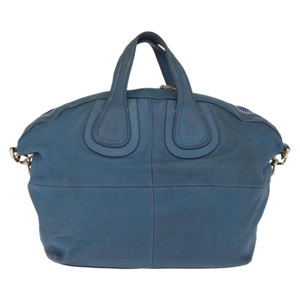 Givenchy Nightingale Satchel Blue Leather Fair condition - Back View