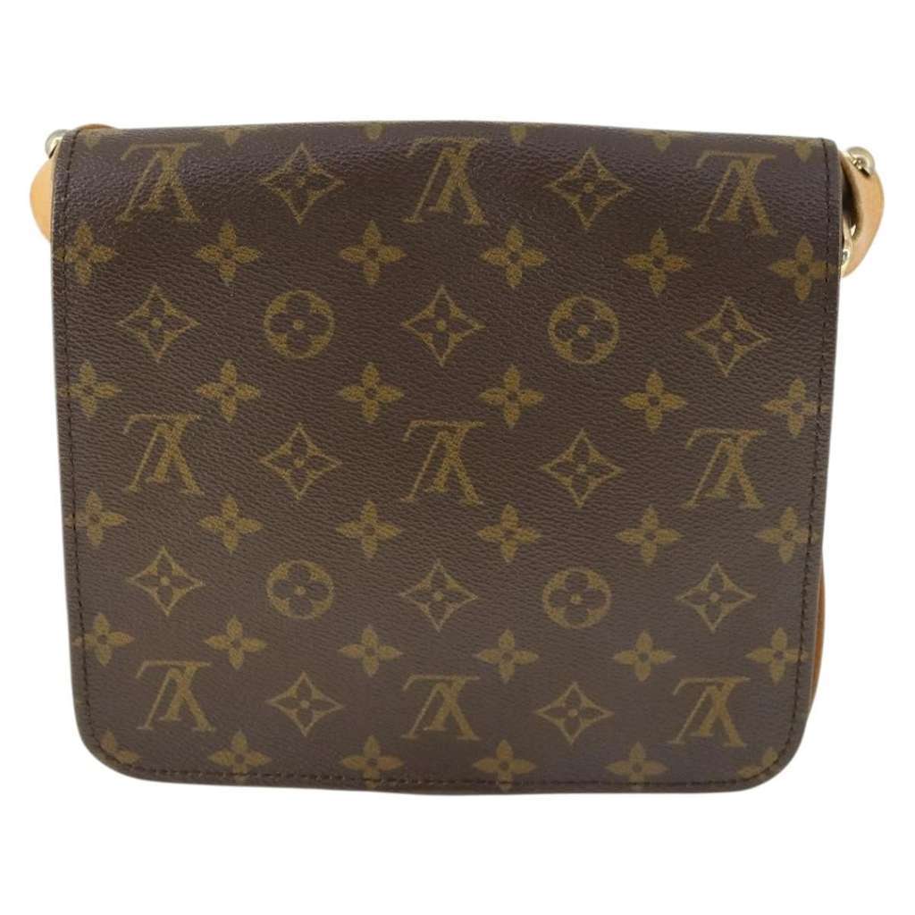 Louis Vuitton Cartouchiere Handbag Brown Canvas Good condition - Back View