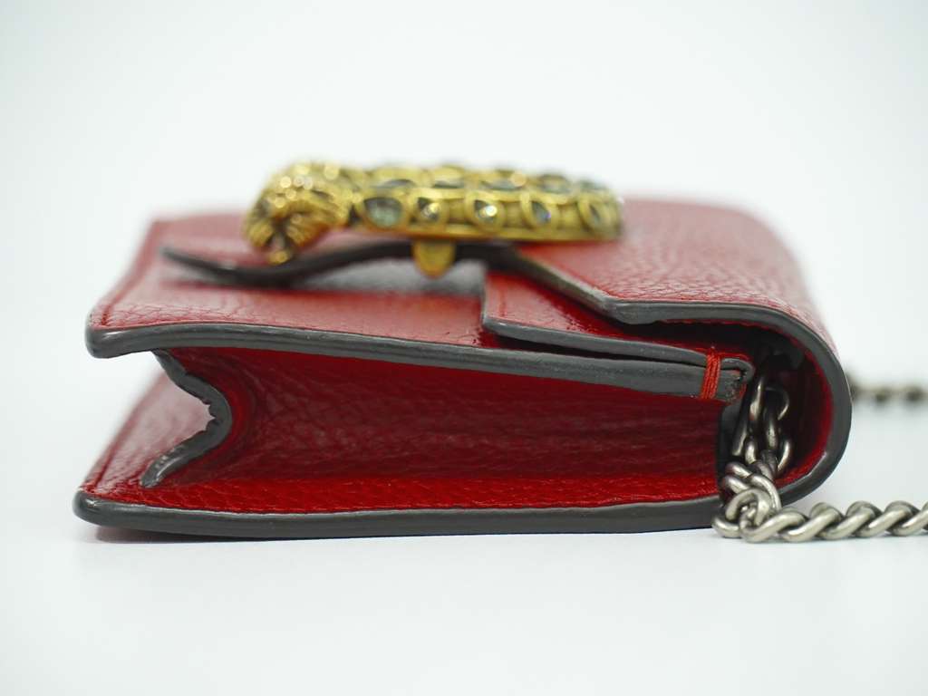 Gucci Dionysus Bag Red Leather Good condition - Inside View
