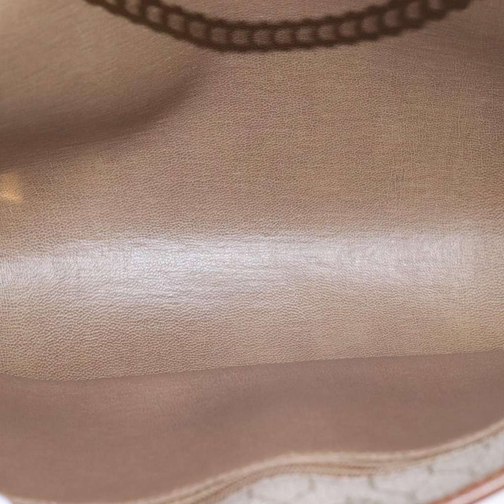 Christian Dior Vintage Honeycomb chain Beige Canvas Good condition - Box View