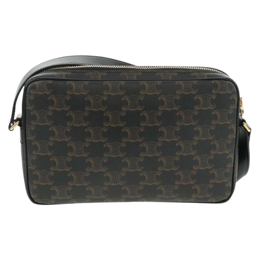 Celine Logo Messenger Bag Black Good condition - Back View