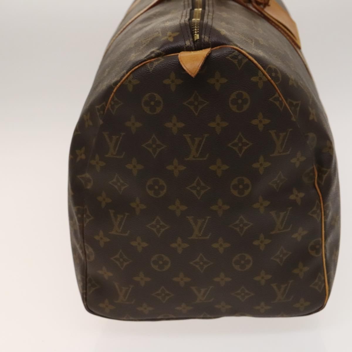 Louis Vuitton Keepall Bag Brown Canvas Fair condition - Model View
