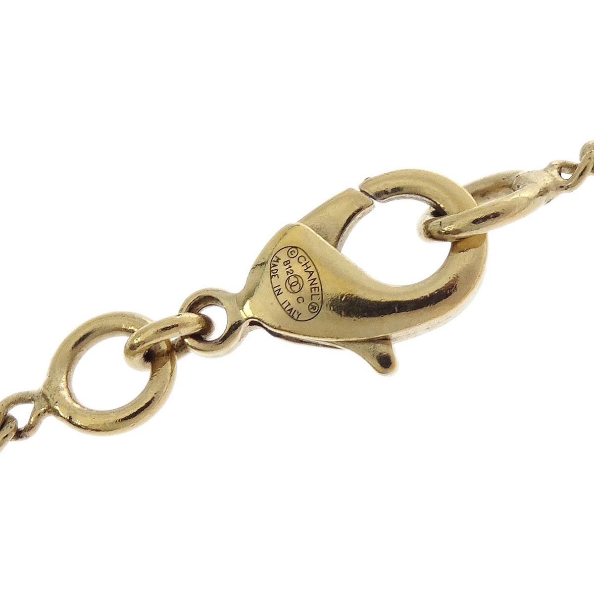 Chanel CC Chain Necklace Gold Good condition - Inside View