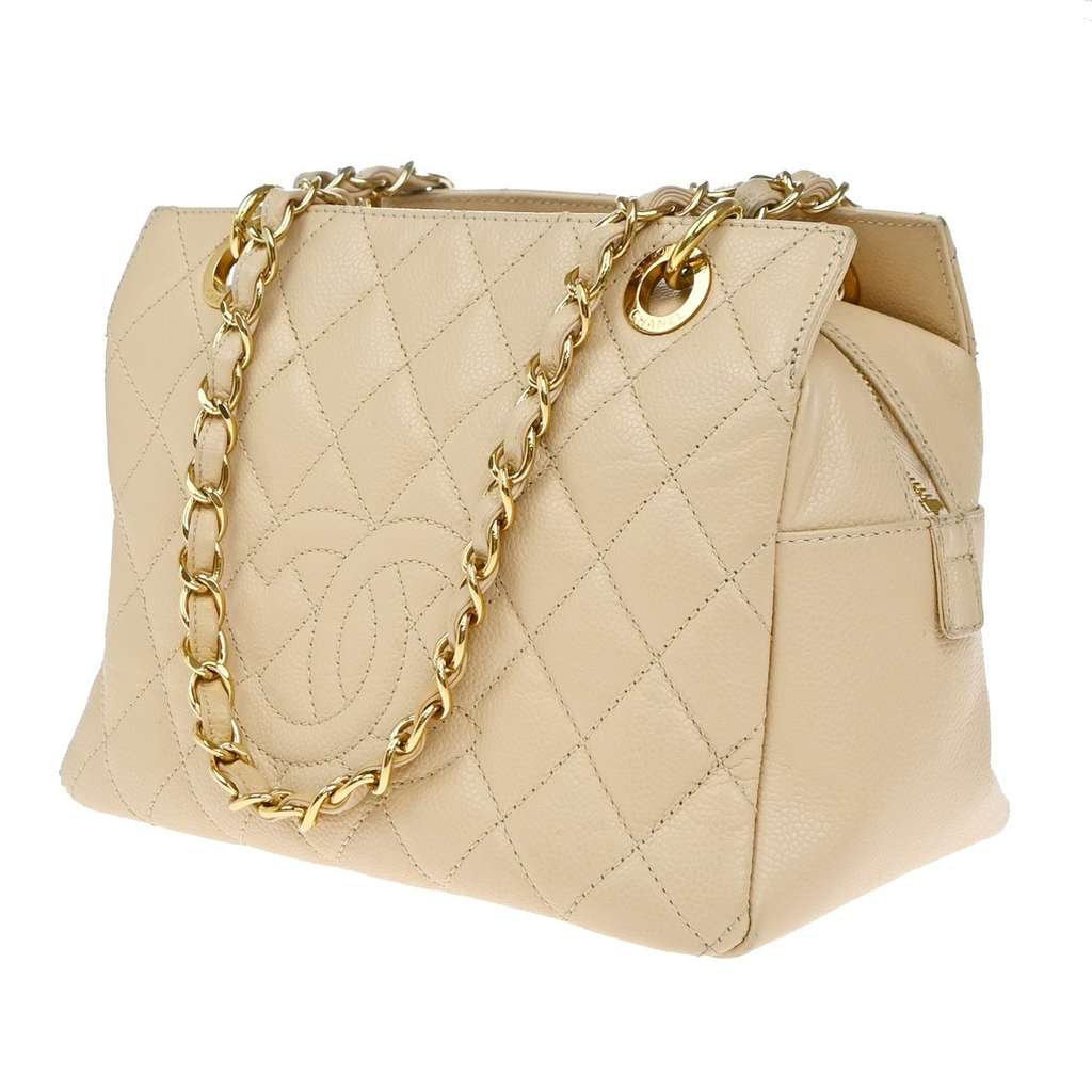 Chanel Petite Timeless Tote Beige Leather Fair condition - Inside View