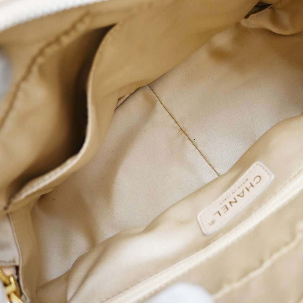 Chanel Petite Timeless Tote Beige Leather Fair condition - Box View