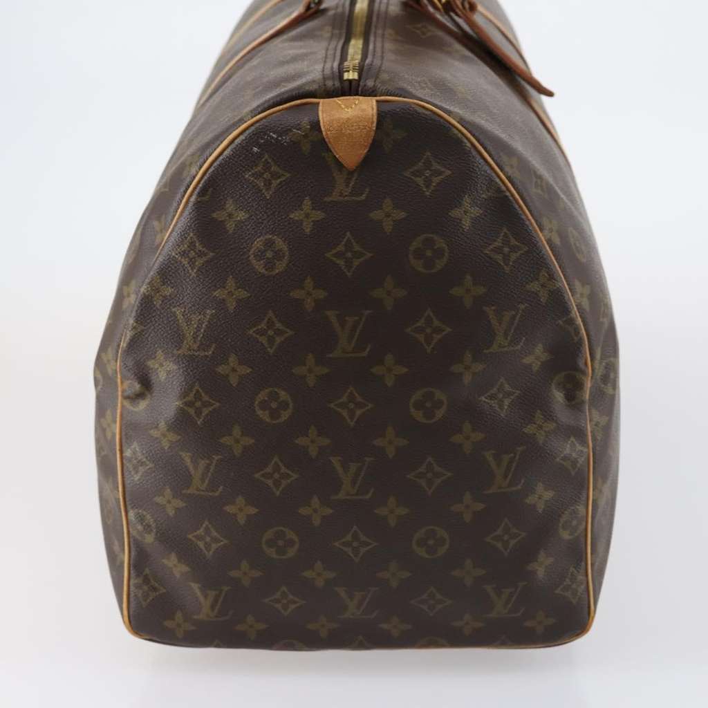 Louis Vuitton Keepall Bag Brown Canvas Fair condition - Model View