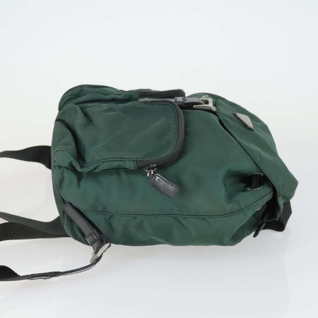 Prada Double Front Pocket Backpack Green Fair condition - Inside View