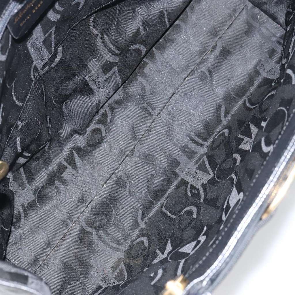 Salvatore Ferragamo Vintage Vara Bow Tote Black Leather Good condition - Box View