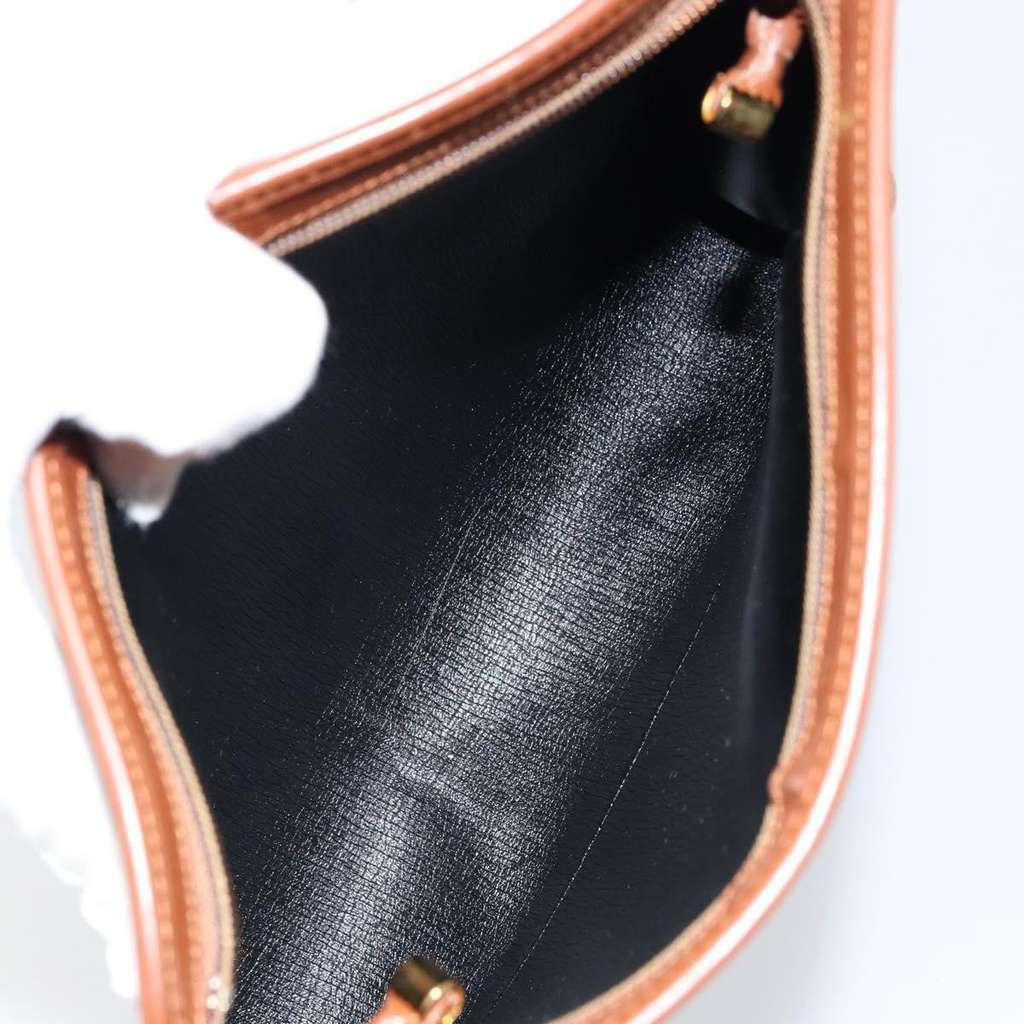 Christian Dior Vintage Trotter Shoulder Bag Black Canvas Good condition - Box View