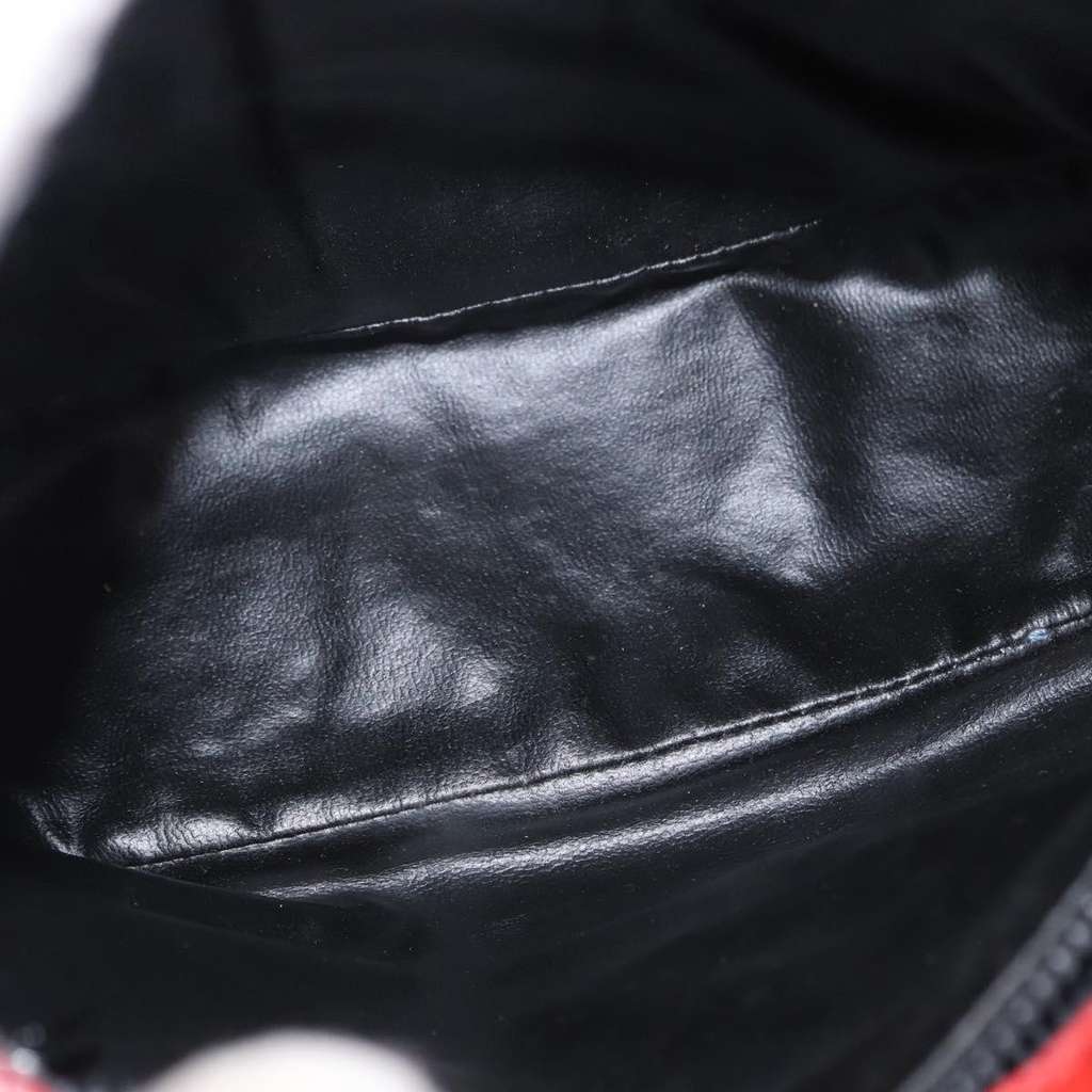 Celine Vintage Macadam Shoulder Bag Red Canvas Fair condition - Box View