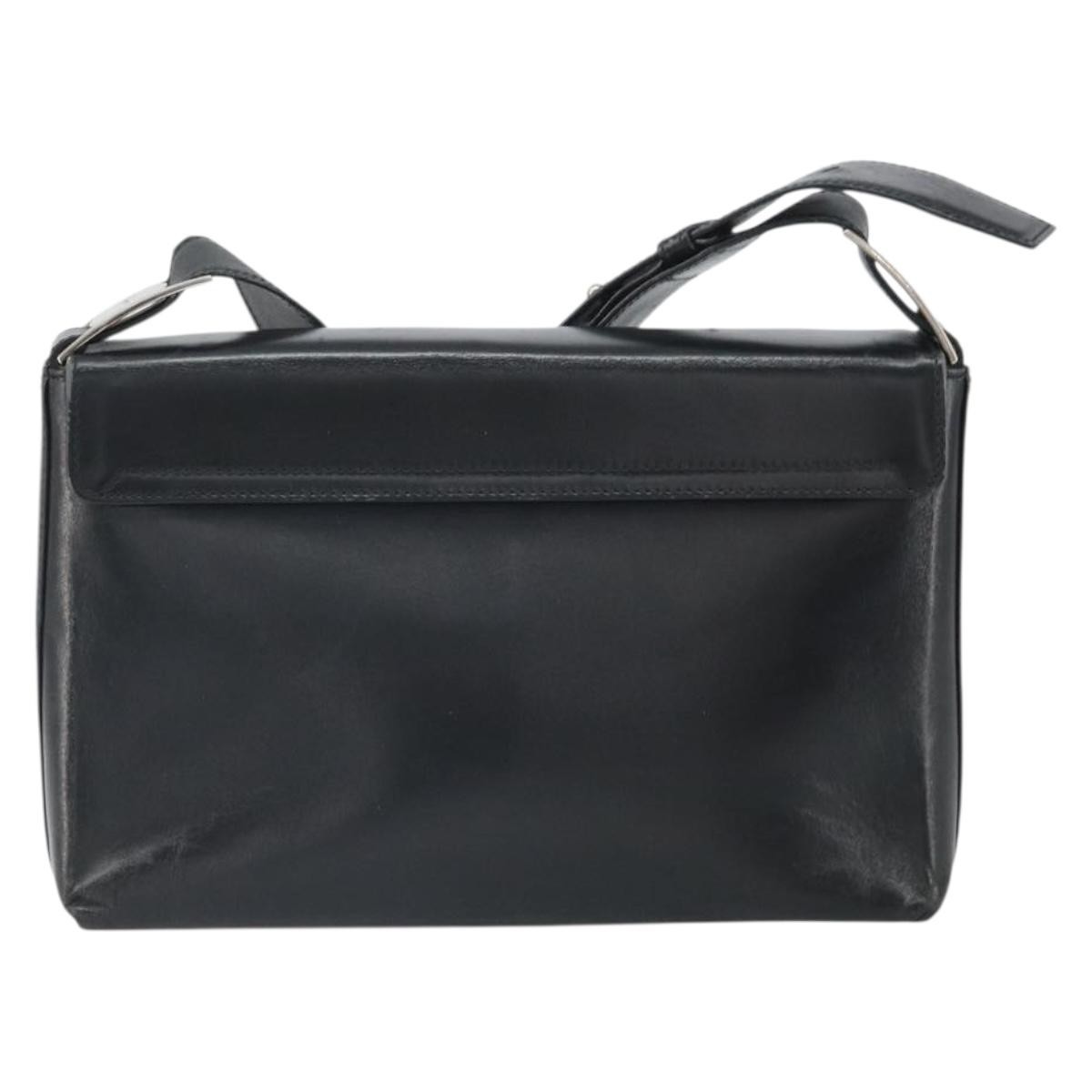 Salvatore Ferragamo Vala Shoulder Bag Black Leather Fair condition - Back View