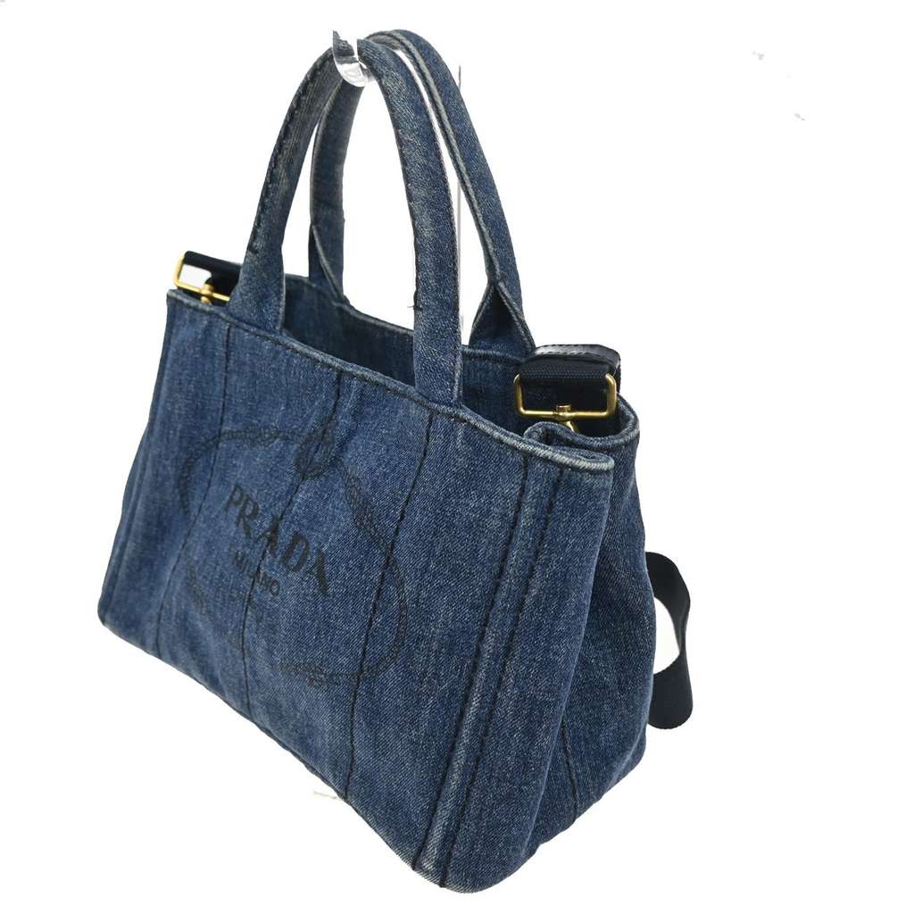 Prada Canapa Convertible Tote Blue Good condition - Inside View